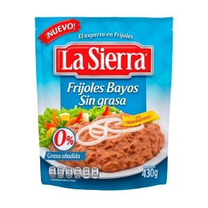 VFS La Sierra Refrito Frijoles Bayo Sin Grasa Pouch 8/15.2 Oz